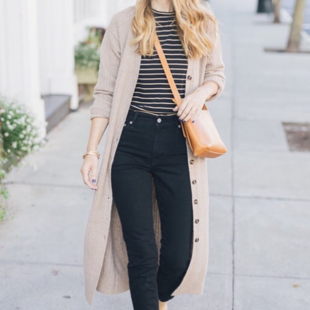 Able Elizabeth Rib Midi Cardigan